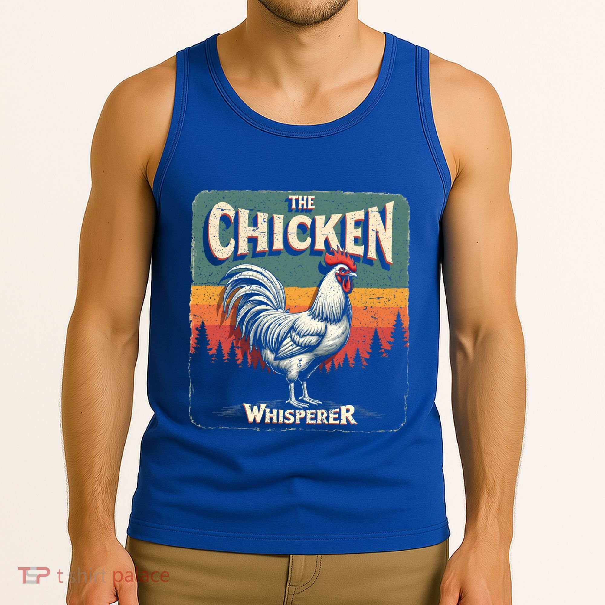 The Chicken Whisperer Funny Retro Farm Animal Rooster Meaningful Gift Tank Top