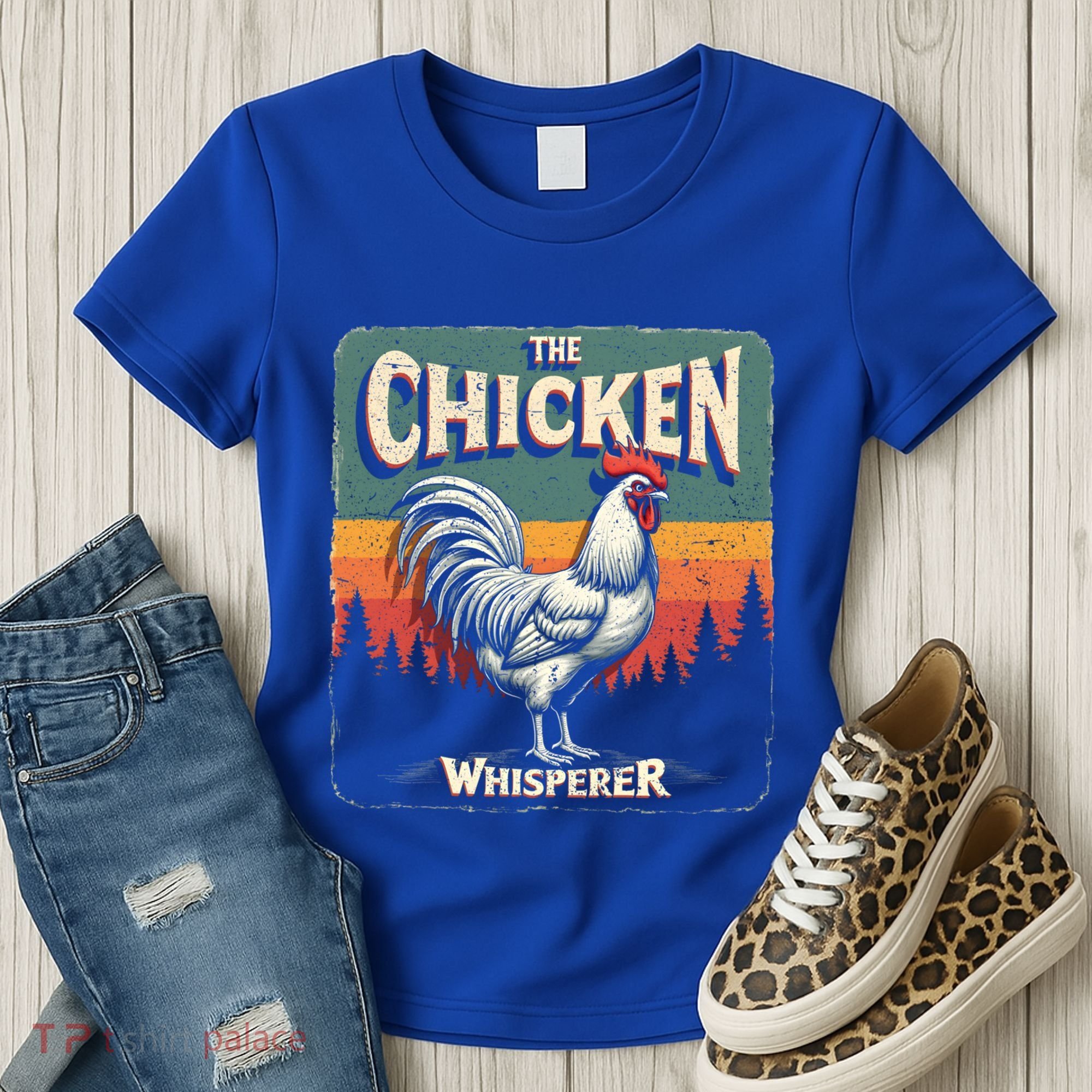 The Chicken Whisperer Funny Retro Farm Animal Rooster Meaningful Gift Women's T-Shirt