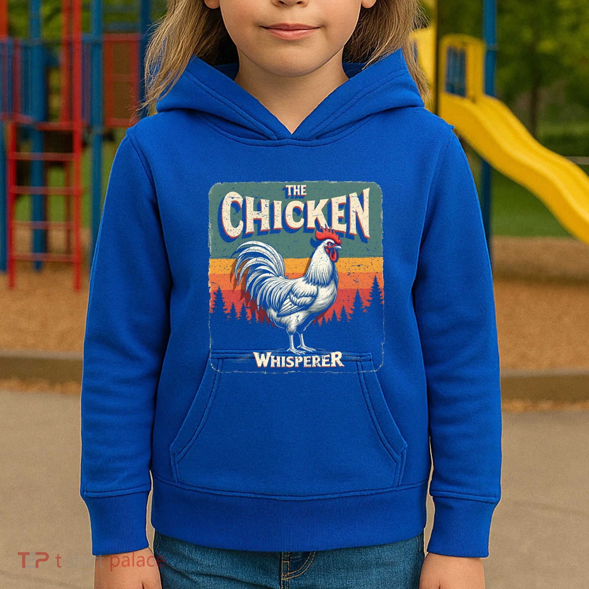 The Chicken Whisperer Funny Retro Farm Animal Rooster Meaningful Gift Kids Hoodie