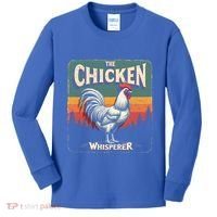 The Chicken Whisperer Funny Retro Farm Animal Rooster Meaningful Gift Kids Long Sleeve Shirt thumb 0