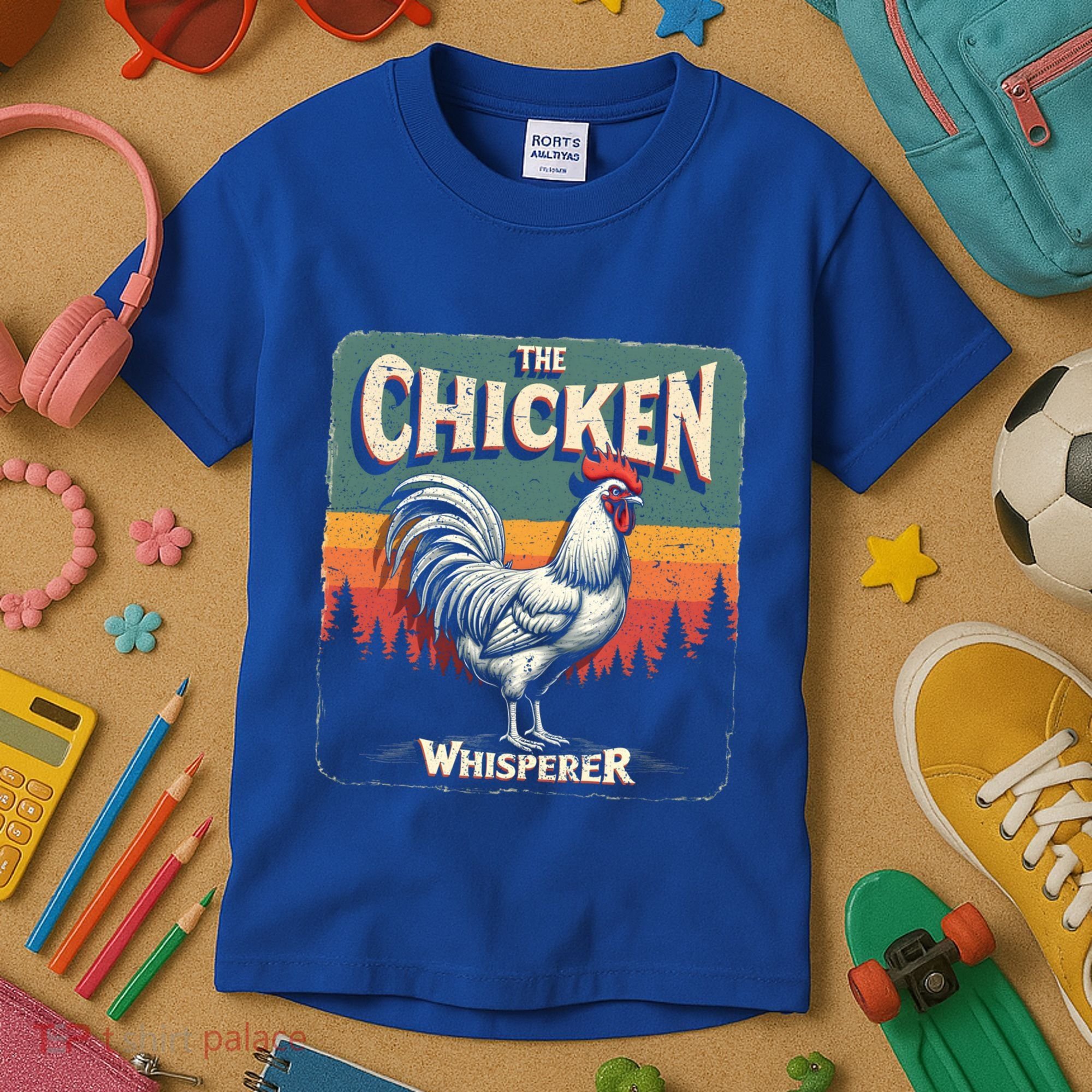 The Chicken Whisperer Funny Retro Farm Animal Rooster Meaningful Gift Kids T-Shirt