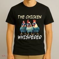The Chicken Whisperer Retro Vintage Funny Chicken Farmer T-Shirt thumb 3