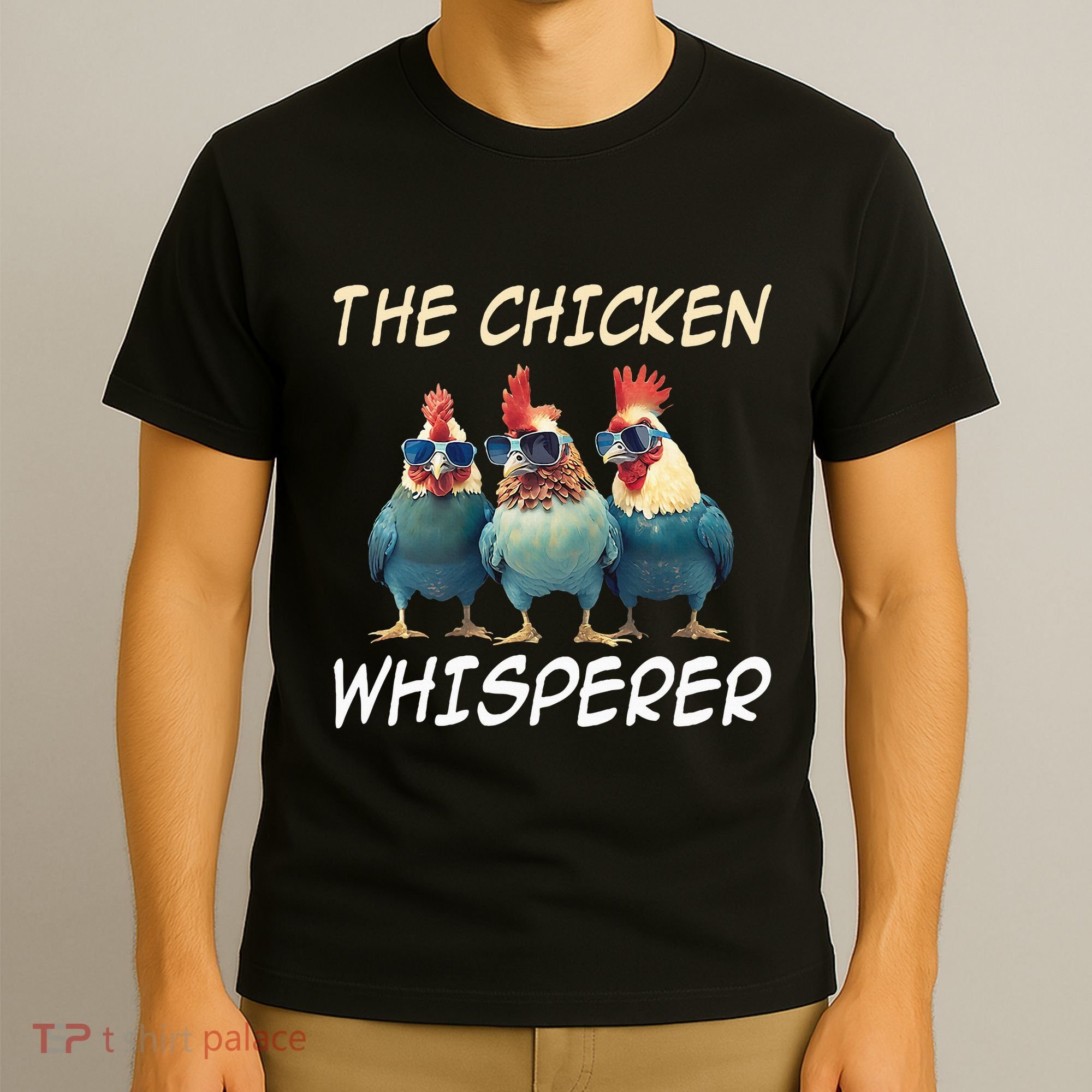 The Chicken Whisperer Retro Vintage Funny Chicken Farmer T-Shirt