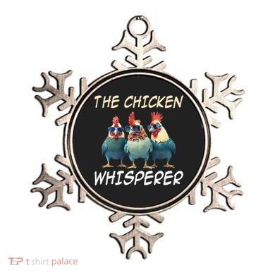 The Chicken Whisperer Retro Vintage Funny Chicken Farmer Ornament