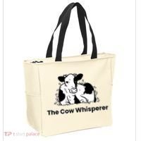 The Cow Whisperer Cute Cattle Farmer Rancher Cow Tote Bag thumb 2