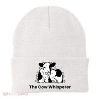 The Cow Whisperer Cute Cattle Farmer Rancher Cow Beanie thumb 0