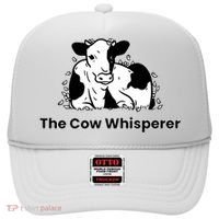 The Cow Whisperer Cute Cattle Farmer Rancher Cow Hat thumb 0