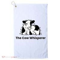 The Cow Whisperer Cute Cattle Farmer Rancher Cow Golf Towel thumb 0
