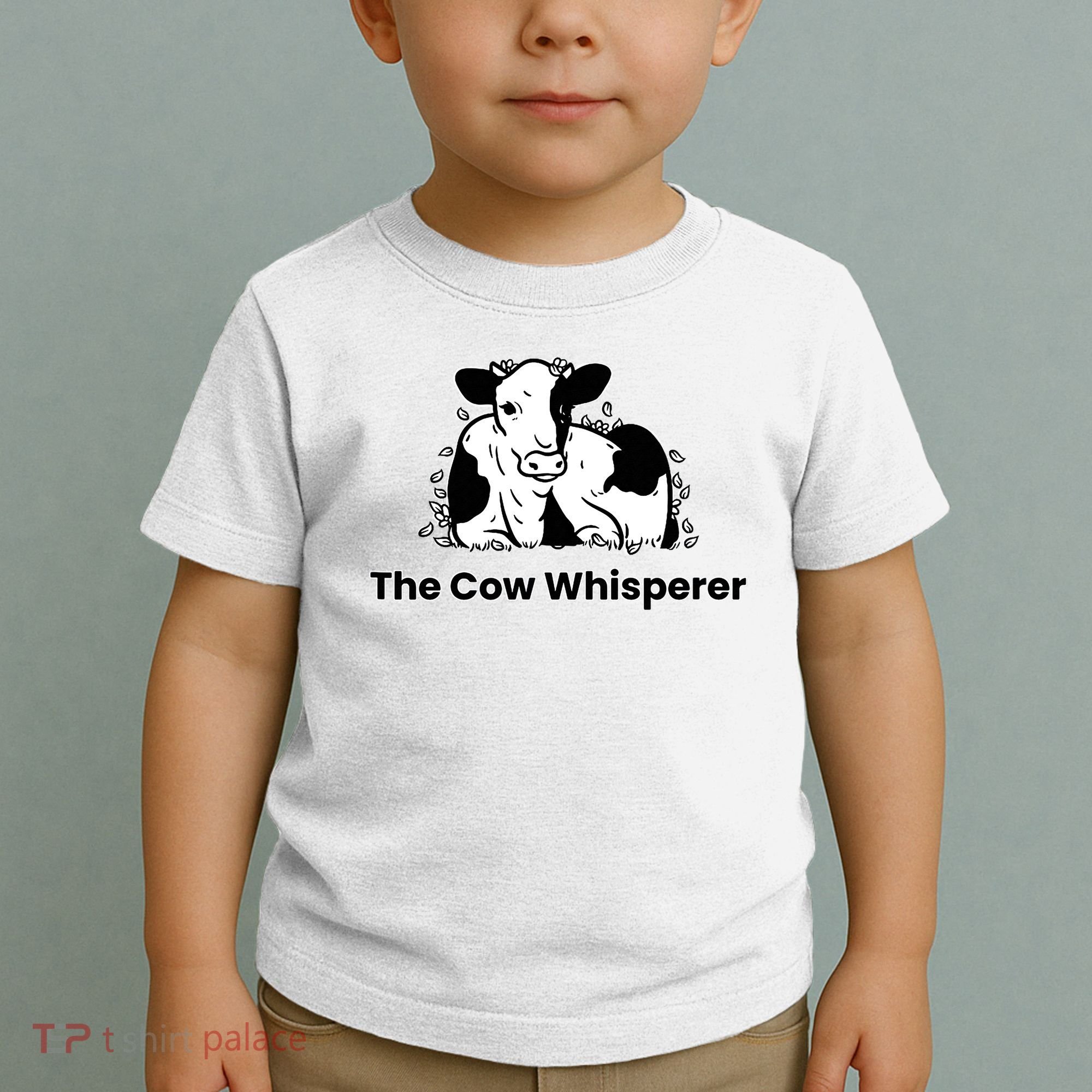 The Cow Whisperer Cute Cattle Farmer Rancher Cow Toddler T-Shirt