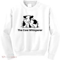 The Cow Whisperer Cute Cattle Farmer Rancher Cow Kids Sweatshirt thumb 0