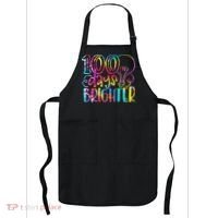 Tie Dye 100 Days Brighter Student Happy 100th Day Of School Apron thumb 0