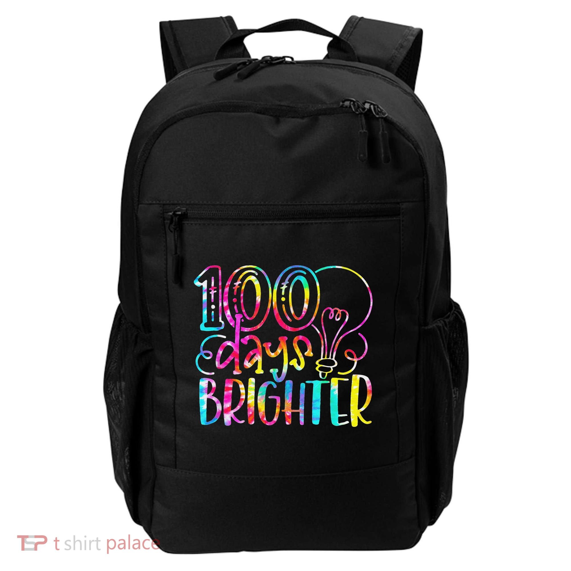 Tie Dye 100 Days Brighter Student Happy 100th Day Of School Backpack