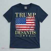 Trump Desantis 2024 Vintage Flag T-Shirt thumb 5