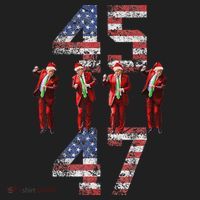 Trump Dance 45 47 American Flag Xmas Pajamas Hat thumb 2