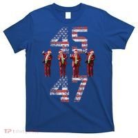 Trump Dance 45 47 American Flag Xmas Pajamas T-Shirt thumb 0