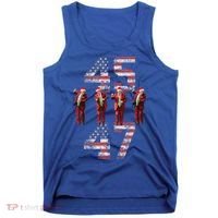 Trump Dance 45 47 American Flag Xmas Pajamas Tank Top thumb 0