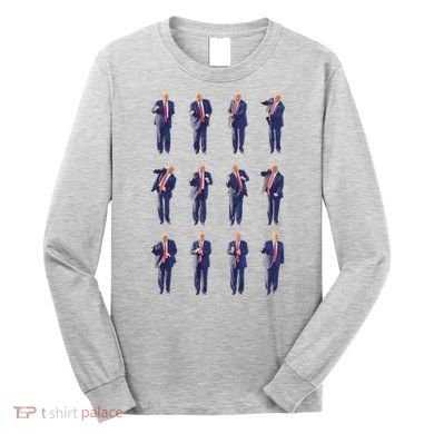 Trump Dance 45/47 Fix America Again 2024 Design Long Sleeve Shirt