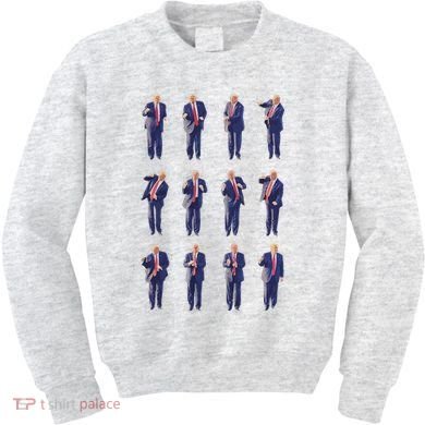 Trump Dance 45/47 Fix America Again 2024 Design Kids Sweatshirt