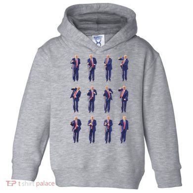 Trump Dance 45/47 Fix America Again 2024 Design Toddler Hoodie