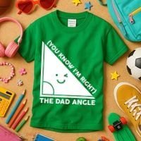 The Dad Angle You Know I'm Right Matching Family Shirts Kids T-Shirt thumb 3