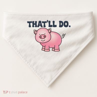 ThatLl Do Awesome Farm Pig Design USA-Made Doggie Bandana
