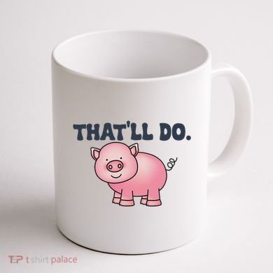 ThatLl Do Awesome Farm Pig Design Coffee Mug back
