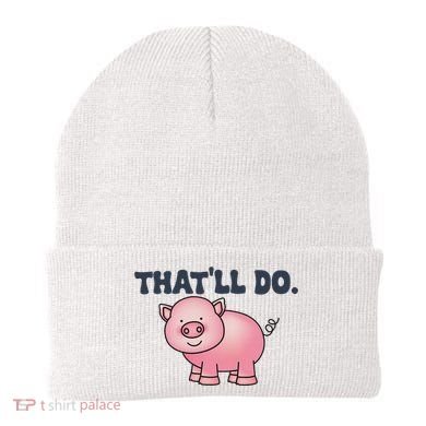ThatLl Do Awesome Farm Pig Design Beanie