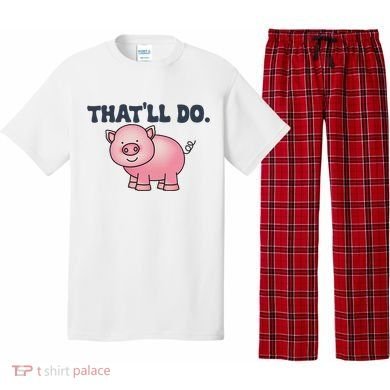 ThatLl Do Awesome Farm Pig Design Pajama Set