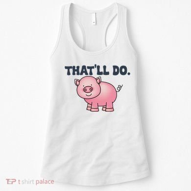 ThatLl Do Awesome Farm Pig Design Women's Tank Top