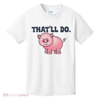 ThatLl Do Awesome Farm Pig Design Kids T-Shirt