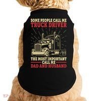 Trucker Dad And Husband People Call Me Truck Driver Big Rig Gift Doggie Tank thumb 0
