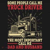 Trucker Dad And Husband People Call Me Truck Driver Big Rig Gift Women's Hoodie thumb 2