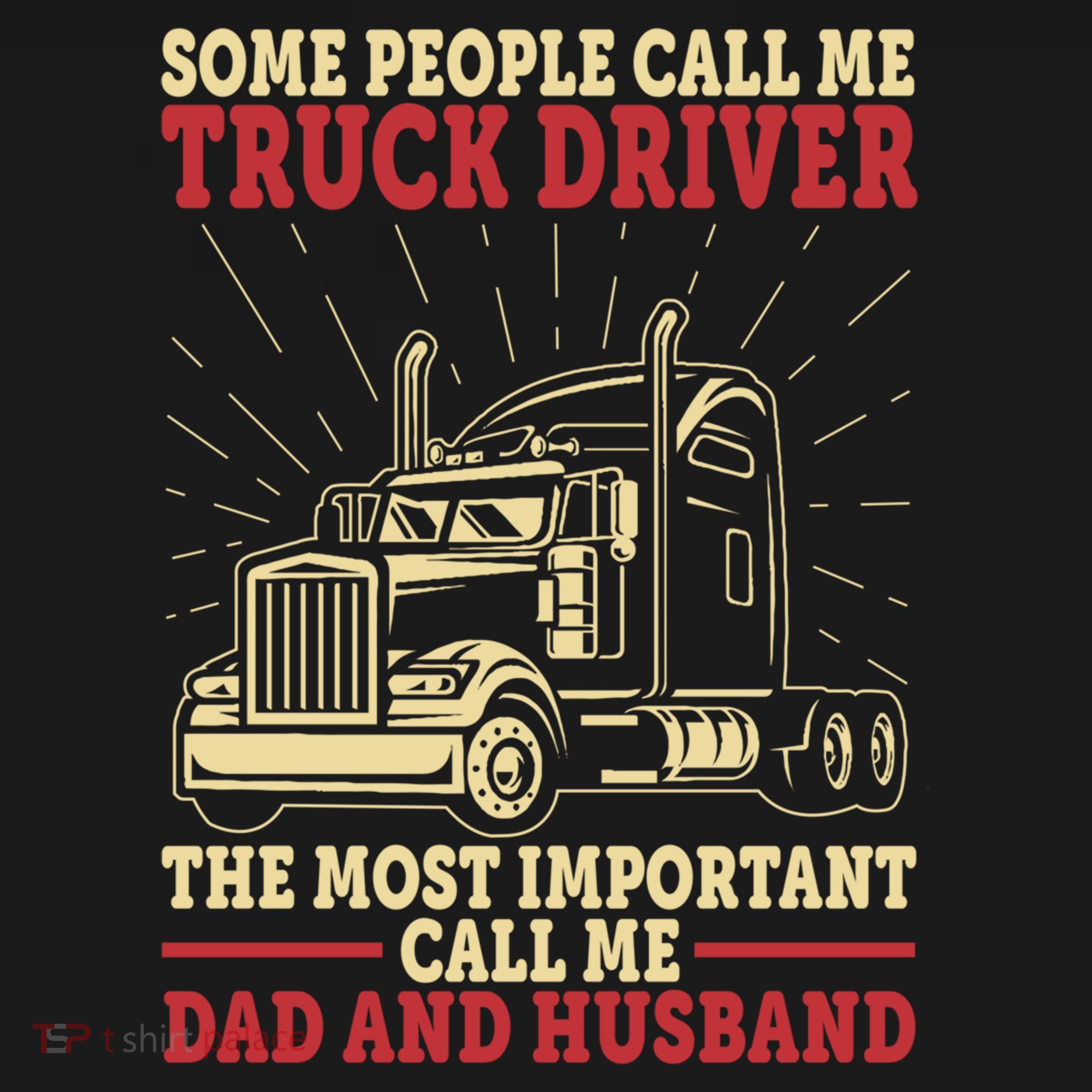 Trucker Dad And Husband People Call Me Truck Driver Big Rig Gift Women's Hoodie