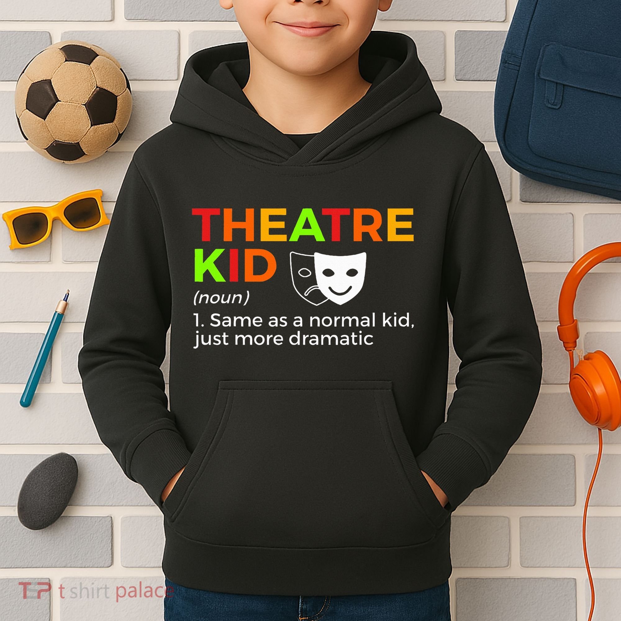 Theatre Definition Actor Kids Hoodie
