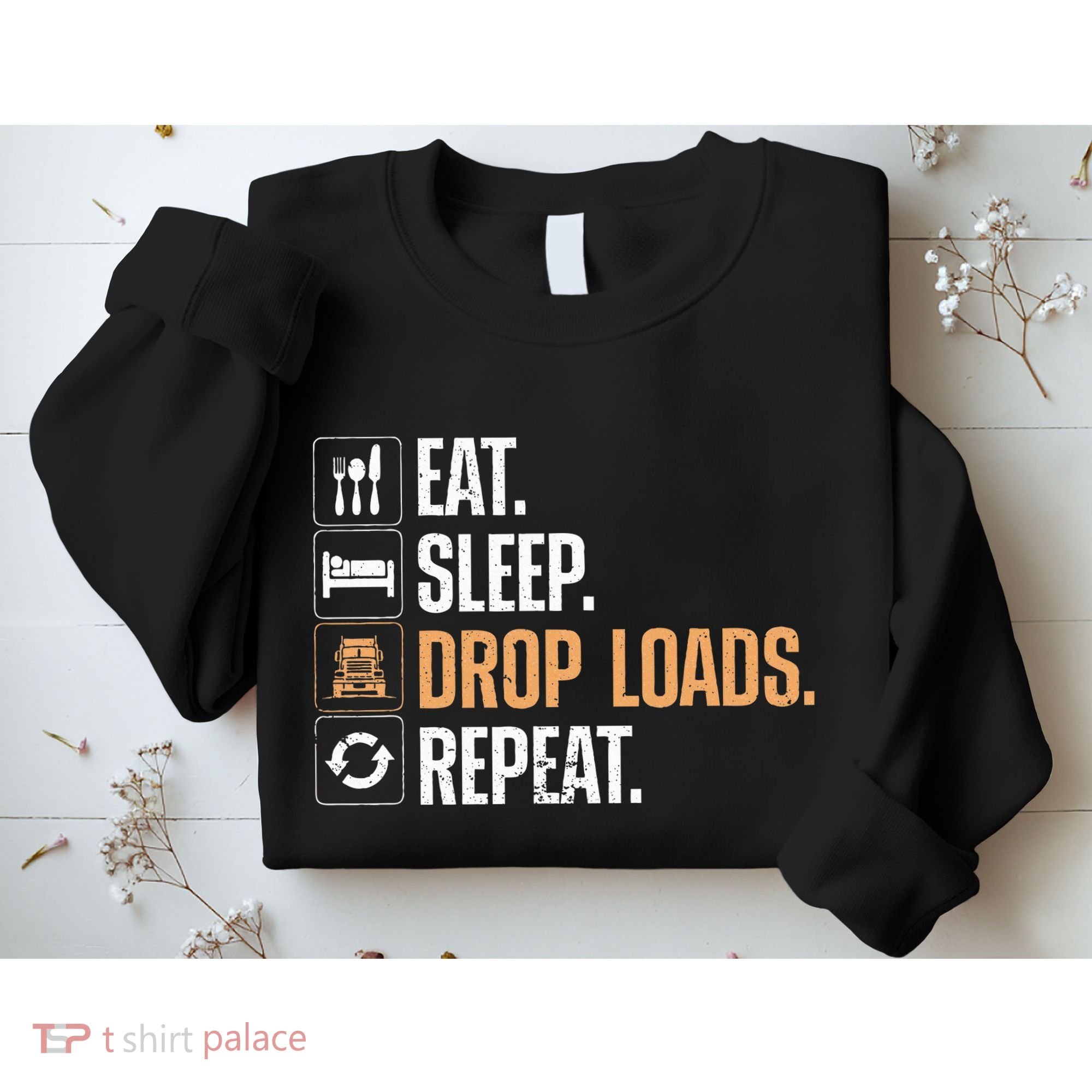 Truck Driver Art Dad Trucking Mechanic Trucker Sweatshirt