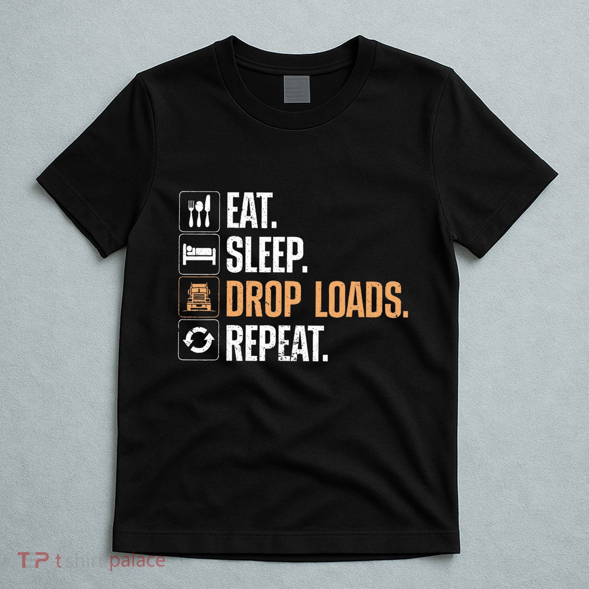 Truck Driver Art Dad Trucking Mechanic Trucker T-Shirt