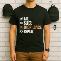 Truck Driver Art Dad Trucking Mechanic Trucker T-Shirt thumb 6