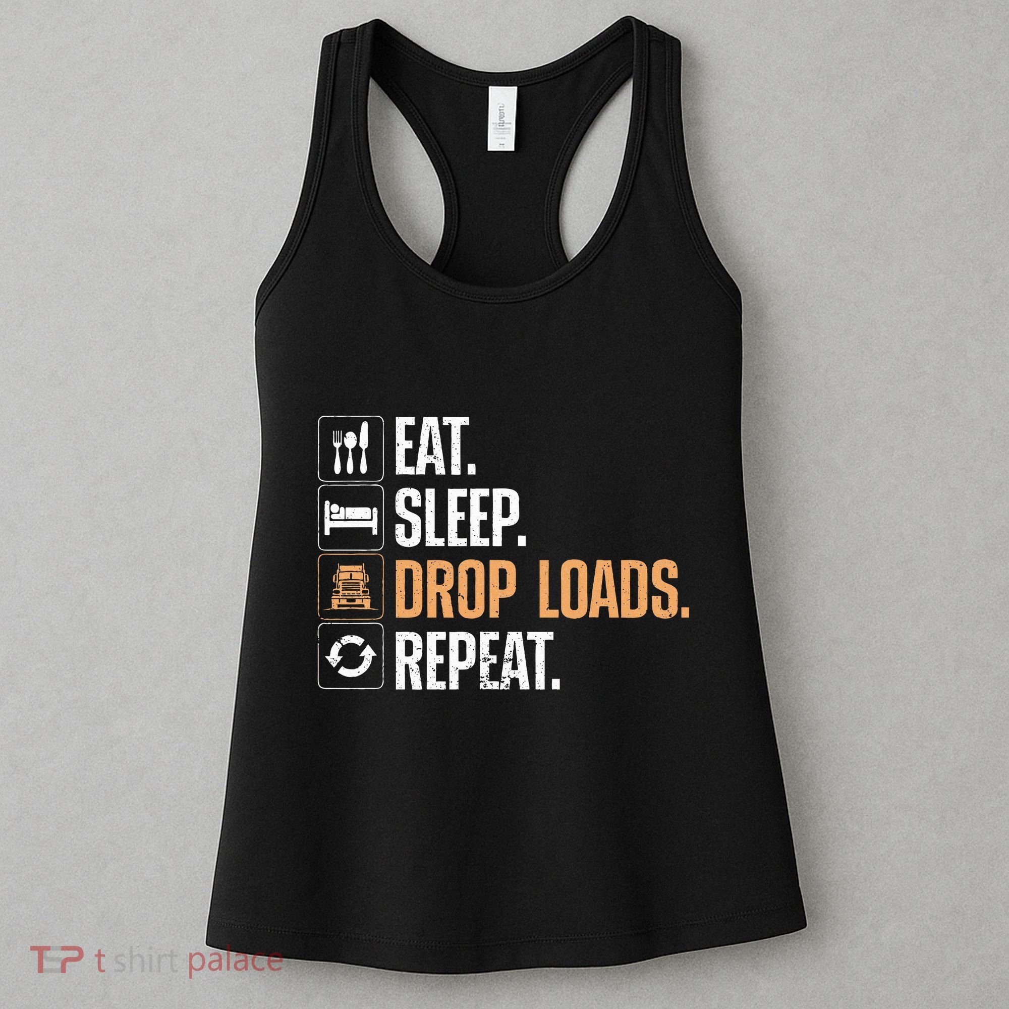 Truck Driver Art Dad Trucking Mechanic Trucker Women's Tank Top