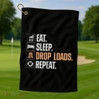 Truck Driver Art Dad Trucking Mechanic Trucker Golf Towel thumb 1