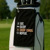 Truck Driver Art Dad Trucking Mechanic Trucker Golf Towel thumb 2