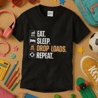 Truck Driver Art Dad Trucking Mechanic Trucker Kids T-Shirt thumb 3