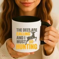The Deer Are Calling So I Must Go Hunting Coffee Mug thumb 3