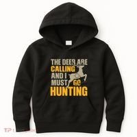 The Deer Are Calling So I Must Go Hunting Kids Hoodie thumb 0