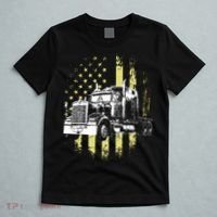 Truck Driver American Flag Trucker Gift T-Shirt thumb 5