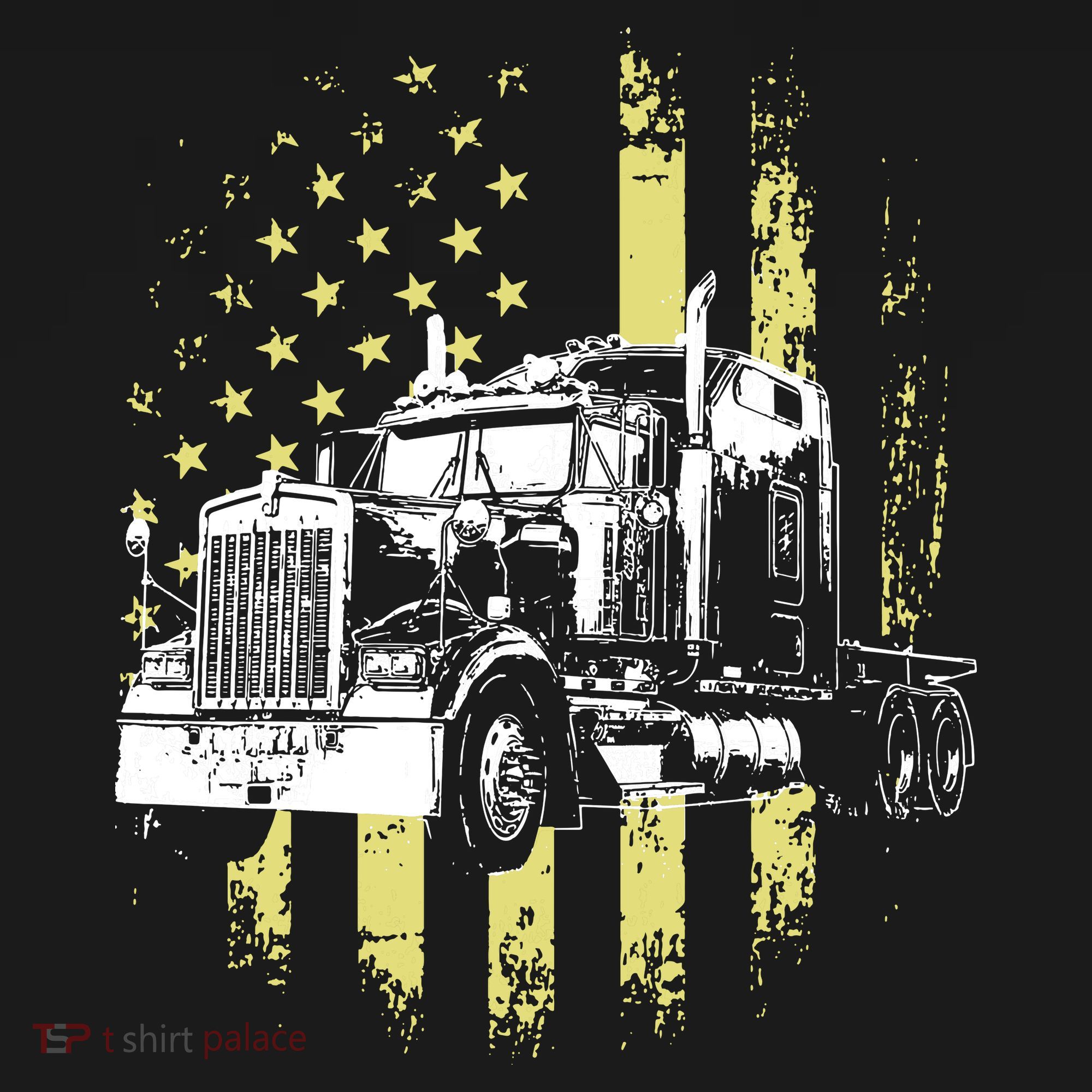 Truck Driver American Flag Trucker Gift Baby Bodysuit