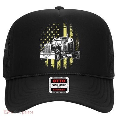 Truck Driver American Flag Trucker Gift Hat
