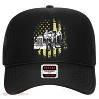 Truck Driver American Flag Trucker Gift Hat thumb 0