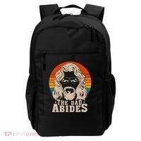 The Dad Abides Funny Fathers Day Retro Backpack thumb 0