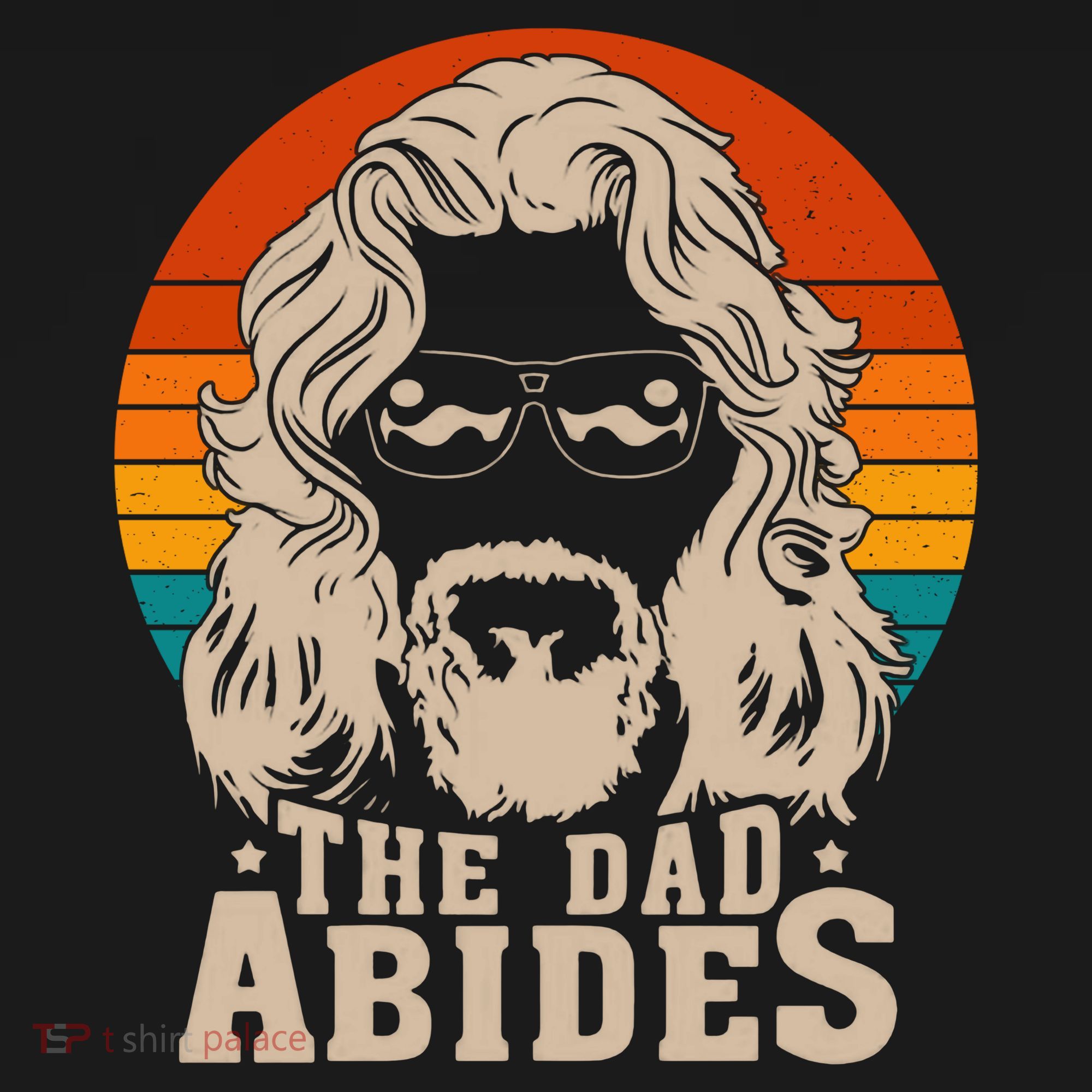 The Dad Abides Funny Fathers Day Retro Backpack