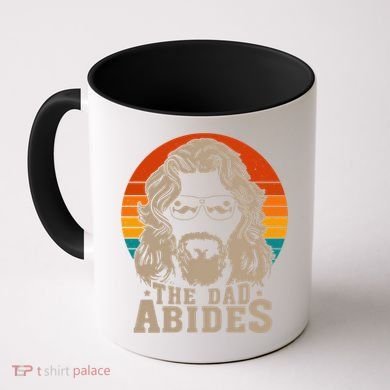 The Dad Abides Funny Fathers Day Retro Coffee Mug